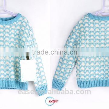 2016 Hot Sales Custom children long sleeves Cotton Christmas pullover sweater wholesaler