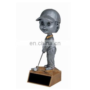 Polyresin hot sale 3d custom golfer figurine