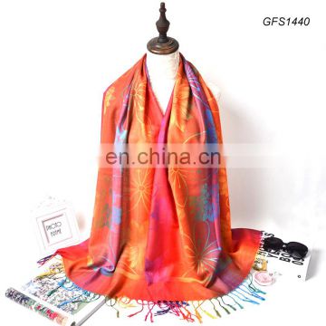 100% polyester material wholesale fashion scarves