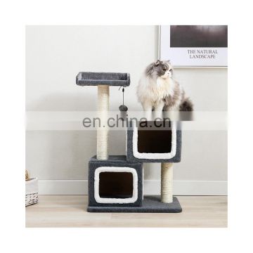 Low height cat tree tower condo cat scratcher for scratching/climbing in Argentina