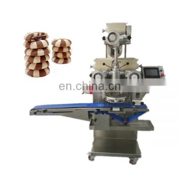 Easy operating double filling encrusting machine for Chocolate filled shortbread cookies machine