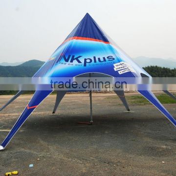 Aluminum Alloy Custom Outdoor Luxury Single Peak Star Shade Tent with colorful printing