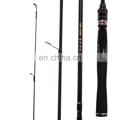two(2) section  pieces parts 7 pes back hollow solid heavy duty trident spinning casting custom portable  carbon fishing rods