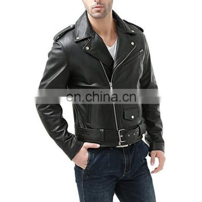 Wholesale Custom Made Classic Motorcycle Premium Quality leather jackets for men genuine leather jacket manufacturer in Pakistan