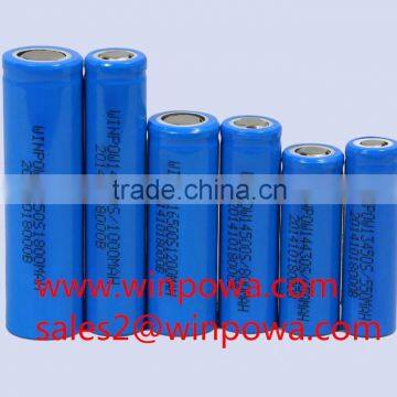 primary Li-ion Battery, 3.7V, cylindrical, 2050mAh 15C