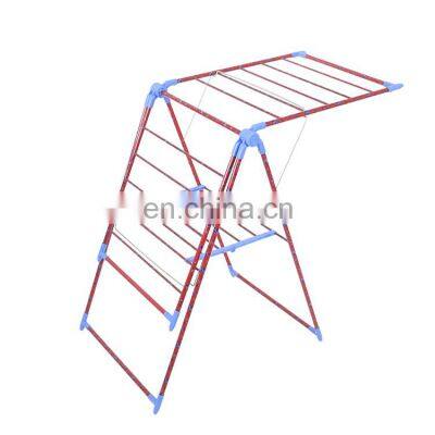 New design commercial polygonal color clothes hanger customized floor clothes rack