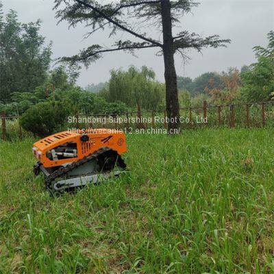 track mower, China robot lawn mower with remote control price, slope mower remote control for sale