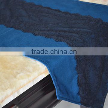 100% polyester lace satin table runner