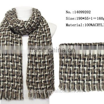 knitted football scarves fashion woman acrylic warm winter scarf european lover scarfs