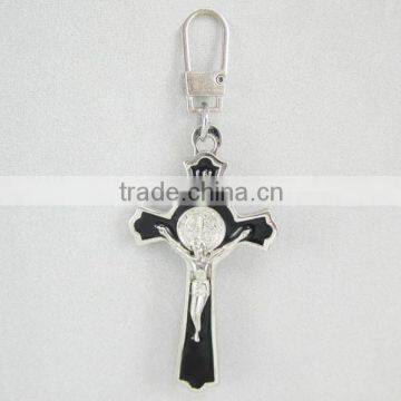 Religious crucifix replacement zip puller