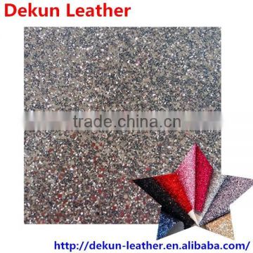 Fashion chunky glitter fabric for bags