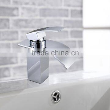 Solid Brass Waterfall Boutique Wash Basin Tap