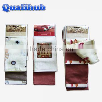 cotton velour printed towel set