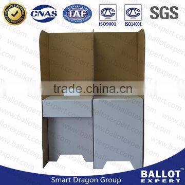 outdoor white plastic folding election table