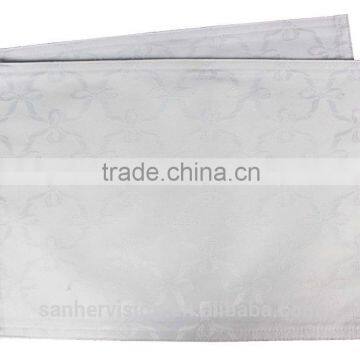 100% Polyester Jacquaed Design Pure Color Dining Placemat