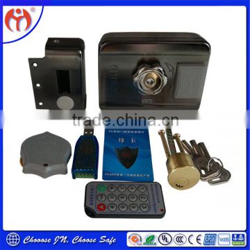 Excellent and cheap High Quality Product Door Lock Trustworthy JN918 Card Access Remote Control Electric Rim Lock