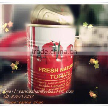 Canned tomato paste 400g tin packed 28%-30% sauce