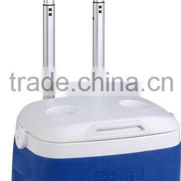 26L Portable Plastic Cooler Box With Wheels