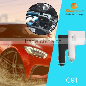 2016 new power in-car four USB port charger with smart IC for mobile and tablet devices