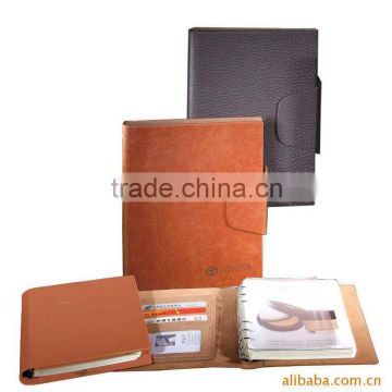 Hotsale leather promotional note book