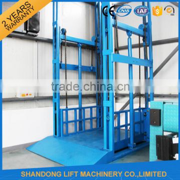 Guide Rail Leading Chain Guided Hydraulic Outdoor Vertical Lift