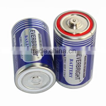 Durable in use D 1.5V aluminium foil dry cell battery wholesale