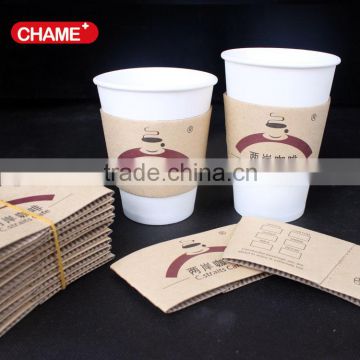 Custom Logo Printed Hot Drink Coffee Paper Cup Sleeve