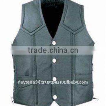 DL-1582 Leather Vest in Cowhide Leather