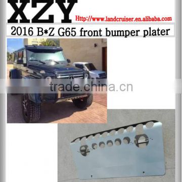 2016 B*Z G65 front bumper plater