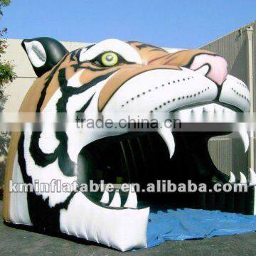 inflatable tiger football tunnel