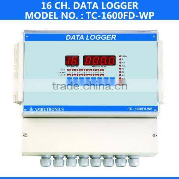 16 channel with data logging software temperature data logger