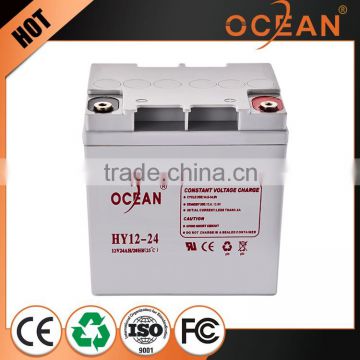 Best quality 12V factory price 24ah discharge 12v deep cycle battery