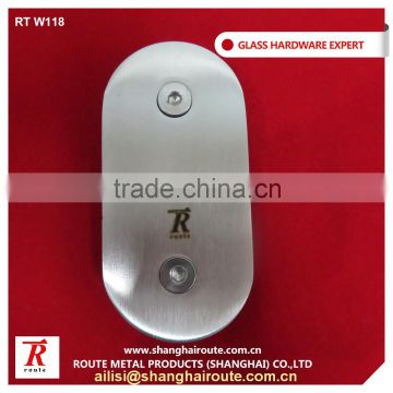 New design 304,316 stainless steel round satin glass clamp with high quality