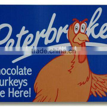 Custom made PP Plastic Coreflute Signs manufacturer,supplier