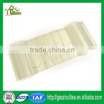 Roof fixings UPVC corrugated transparent skylight roof sheet plastic products factory