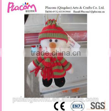 New Design Cute Plush Snowman Toys for Xmas with cute scarf