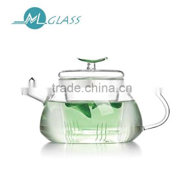 Wholesale small 300ml heat resistant glass teapot PH285