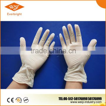 #2017 natural latex protect glove with powder
