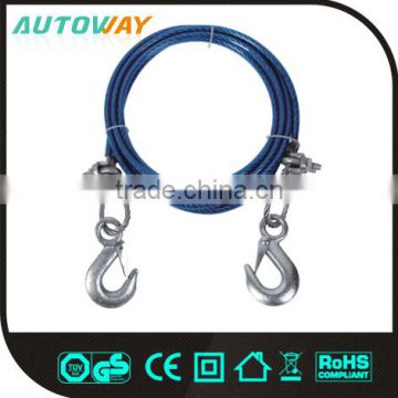 10mm S Shape Hook Car Steel Tow Rope With Cover