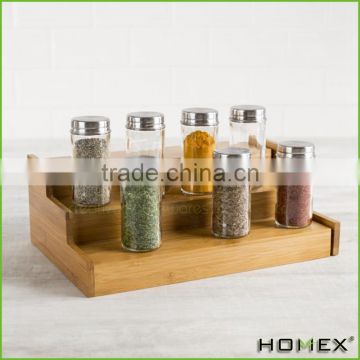 Hot sale spice rack storage in bamboo Homex-BSCI