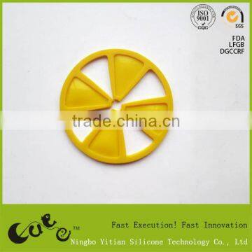 Small Lemon shaped anti slip silicon baking mat FDA