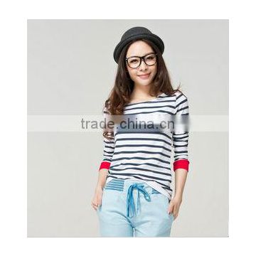 stripe fashion t-shirt with high qulity