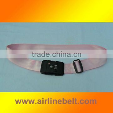 NEW Seatbelt Pink color luggage strap, top quality