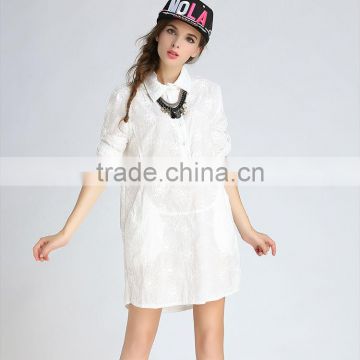 New arrival cotton shirt white wholesale dress shirt