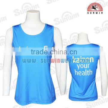 High Quality Polyester Wholesale Women Sports Singlets