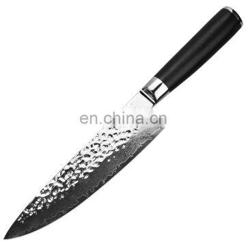 8 Inch G10 Handle 67 Layer Damascus Kitchen Knife