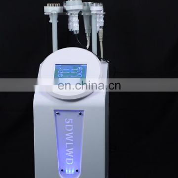 5D Ultrasonic Cavitation Carving Cellulite Reduction ems Vacuum Cupping Machine with 3 Vacuum handles