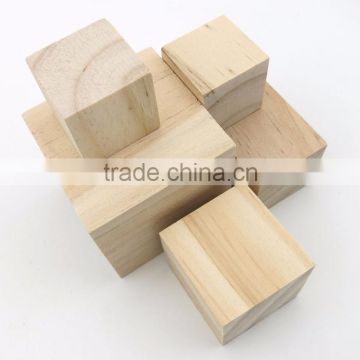 Different sizes accept OEM unfinished wooden blocks