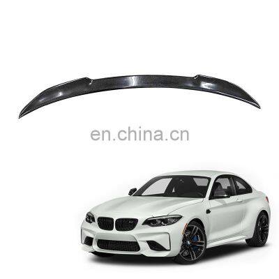 Accessories Decoration Performance CS Carbon Fiber Spoiler Rear Spoiler Tail Wing Back Boot Lip For Bmw F87 M2 M2C 2 series