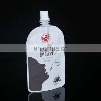 500ml liquid water packaging bags reusable zip lock stand up bag with nozzle